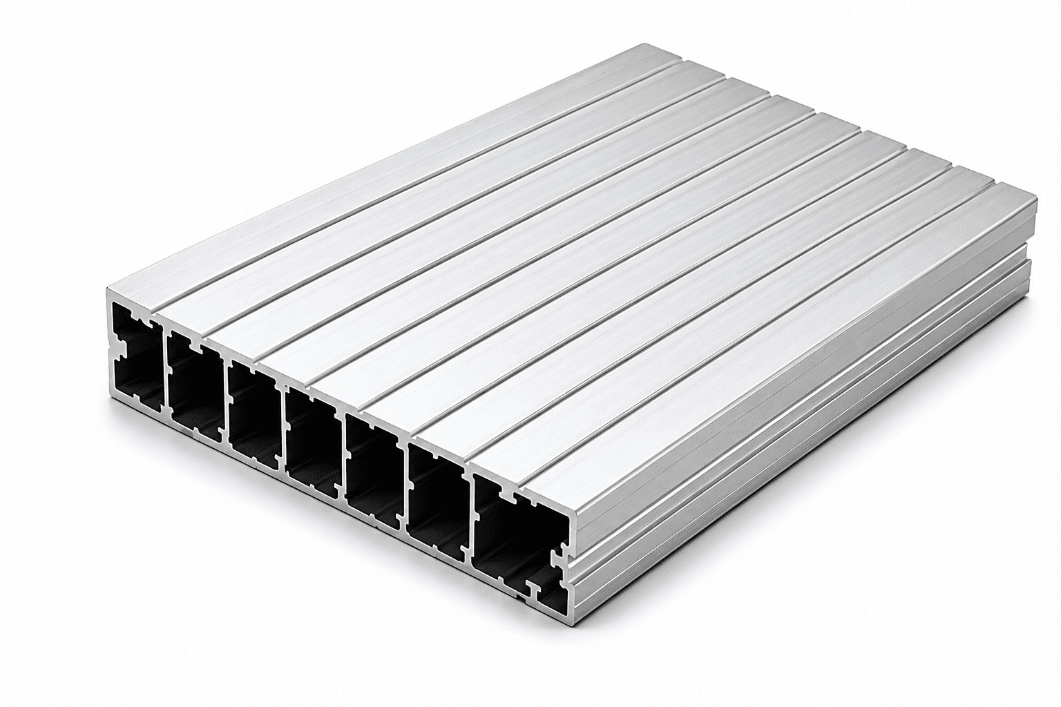 Aluminum extrusion cooling plate with coolant channels