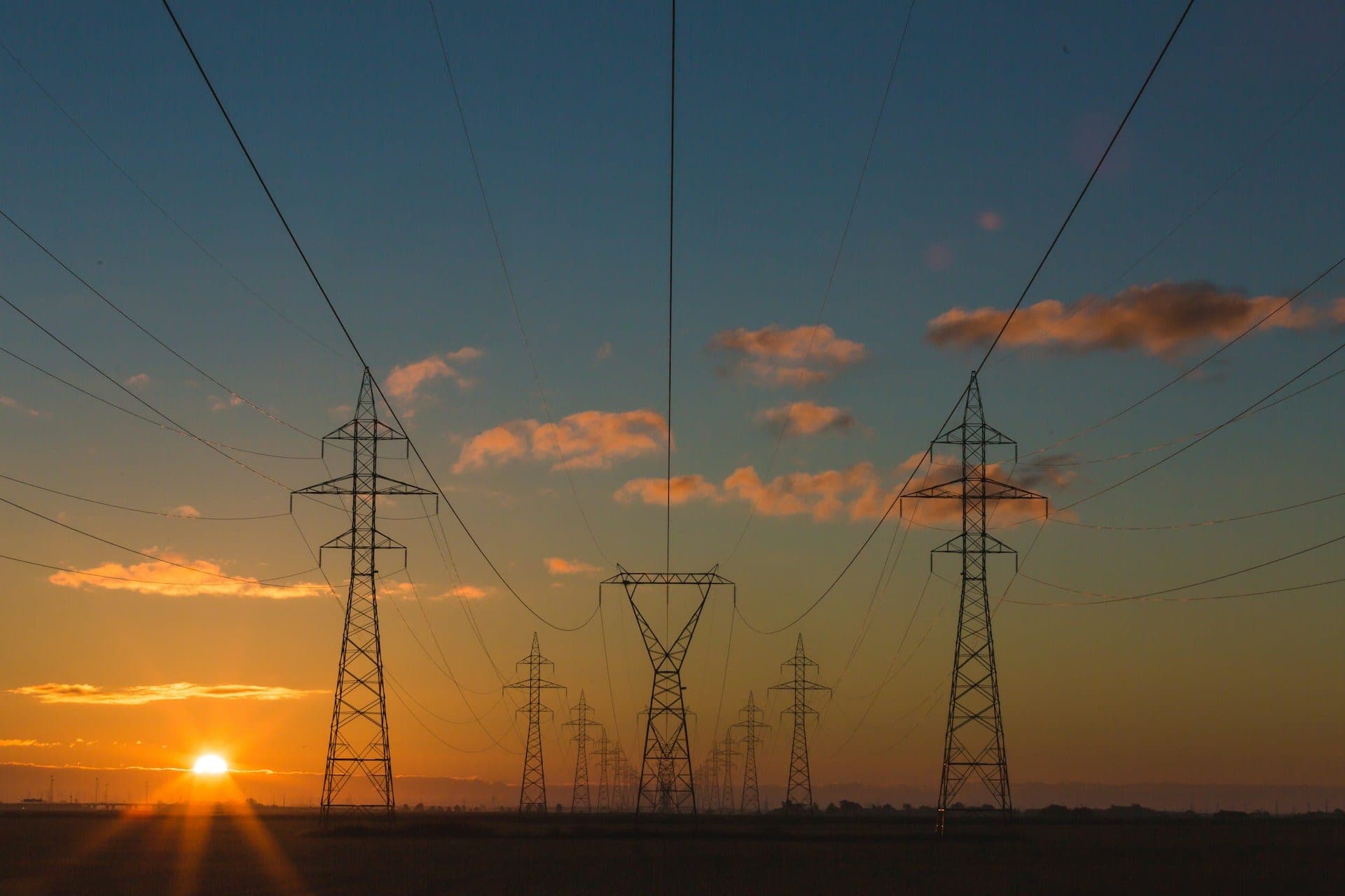High-voltage power transmission infrastructure